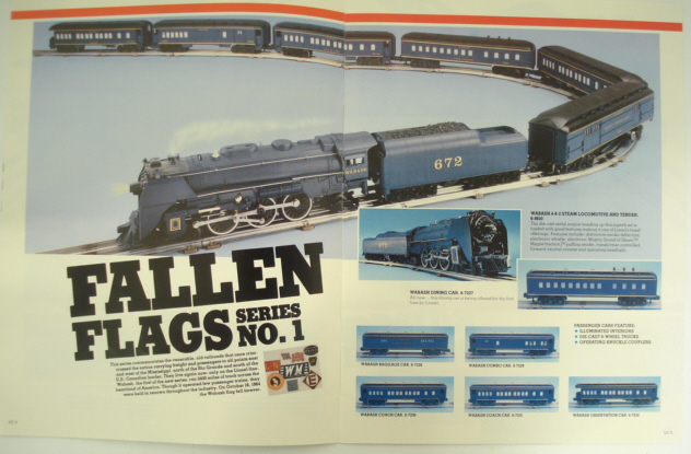 Photo of pages 2 and 3 of the 1986 Lionel Collectors' Series Catalog)