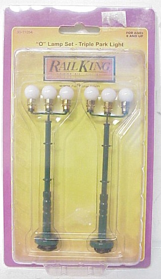 MTH 30-11034 O Scale Lamp Set