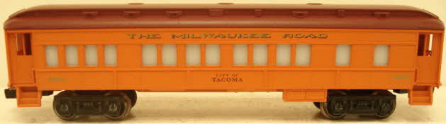 Lionel 6-9504 Milwaukee City of Tacoma Coach Car LN