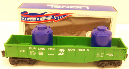 Lionel 6-9141 Burlington Northern Gondola EX+/Box