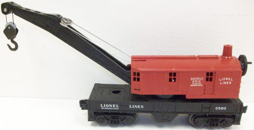 Lionel 6560 LL Bucyrus Erie Crane Car