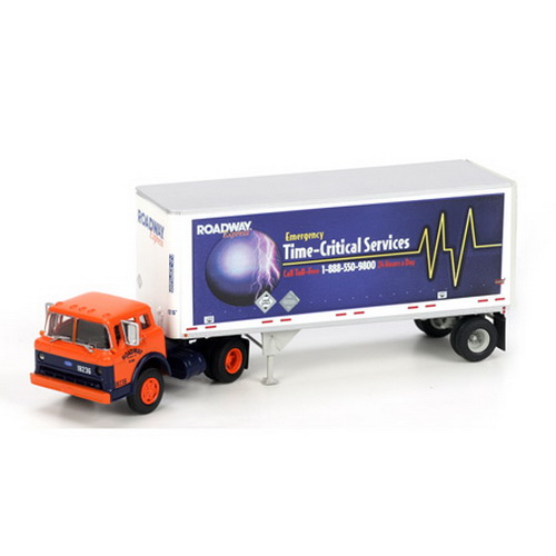 Athearn 91036 Ford C w/28' Smooth Trailer, Roadway/Time